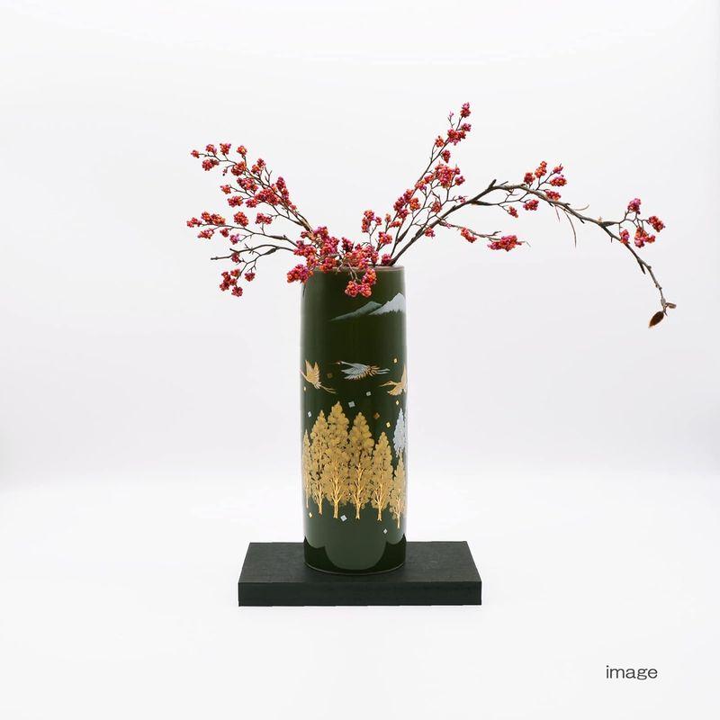 九谷焼 窯元 生山窯 花瓶 花器 6号 約19cm 台付 木立つる 日本製 32K74S5｜smuk｜04