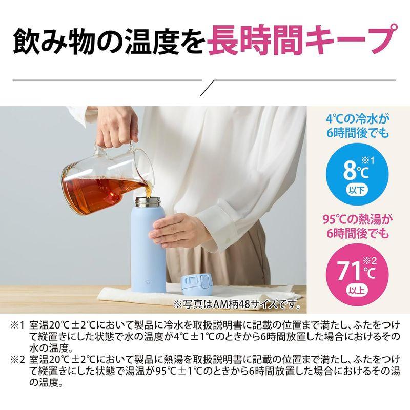 象印マホービン 水筒 シームレスせん 480ml ワンタッチ ステンレスマグ グレー パッキン一体化で洗うのは3点だけ SM-WS48-HM｜smuk｜06