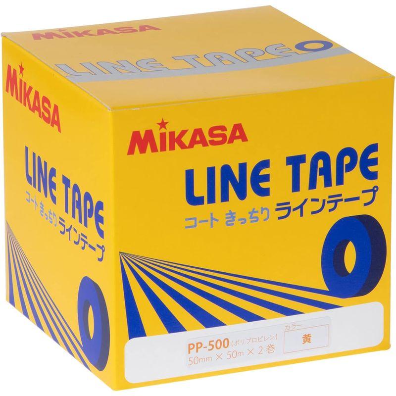 ミカサ(MIKASA) ラインテープ 黄 ポリプロピレン (伸びないタイプ) 幅50?×20ｍ×5巻入 PP-50 Y｜smuk｜06
