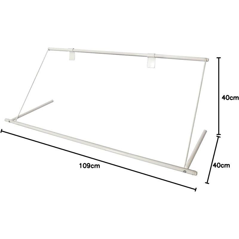 HEIAN SHINDO 樹脂 物干しラック ホワイト サイズ(約):幅109×高40×奥行36cm / 本体重量(約):1kg エアコンハ｜smuk｜04