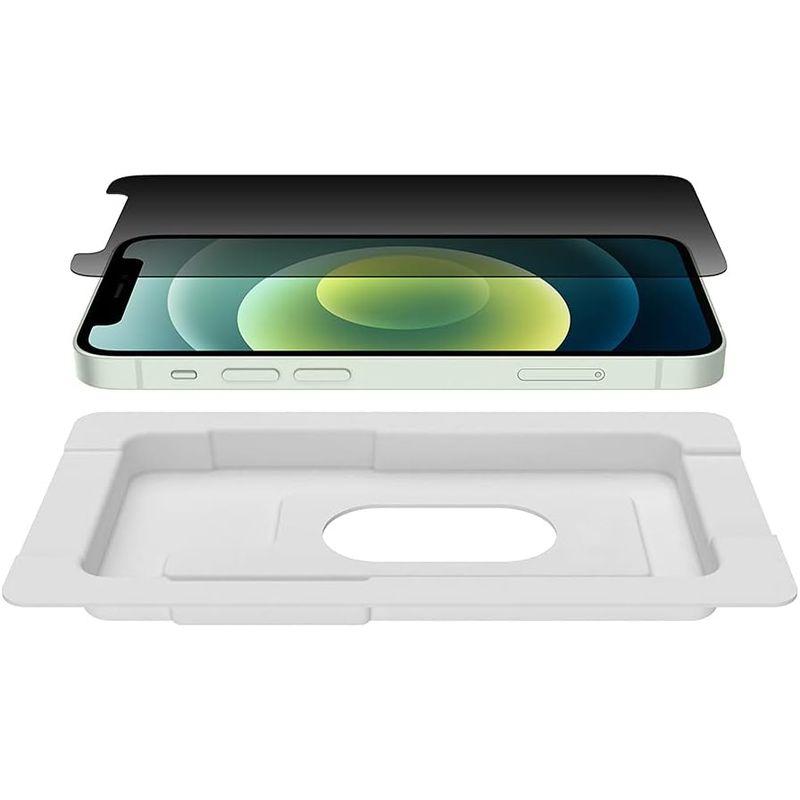 Belkin iPhone 12 mini 用 保護ガラスフィルム 強化ガラス 抗菌 プライバシー保護 簡単取付キット付き OVA028zz｜smuk｜07