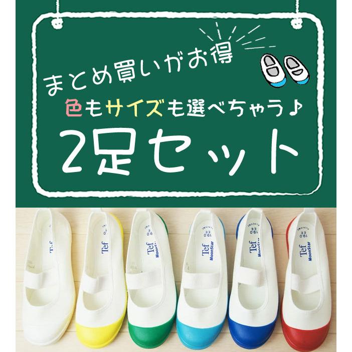 MoonStar（ムーンスター） 上履き サイズとカラーが選べる 2足セット