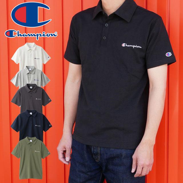 チャンピオン Champion アパレル メンズ C3-P306 ベーシック ポロシャツ 半袖 襟付き トップス ウェア アメカジ シンプル