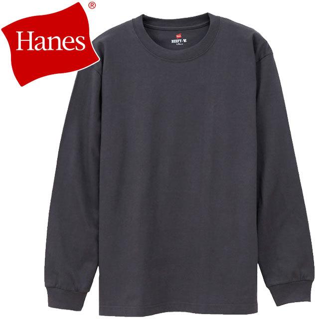 ヘインズ Hanes メンズ ビーフィーロングスリーブTシャツ H5186 長袖 ロンT ロンティ ウェア トップス クルーネック ヘビーウェイト アパレル｜smw