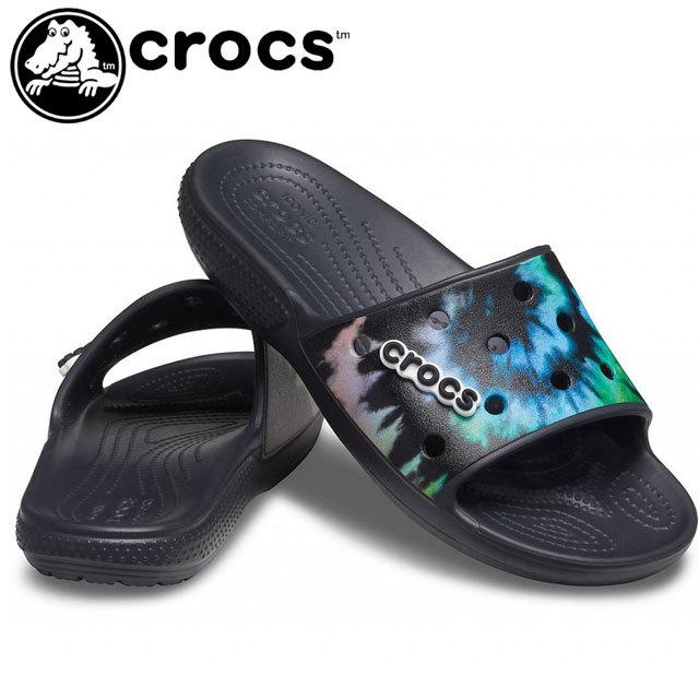 クロックス Crocs メンズ レディース クラシック タイ ダイ グラフィック スライド 65 0fn スライドサンダル ローヒール テレワーク 在宅勤務 シューマートワールド 通販 Paypayモール