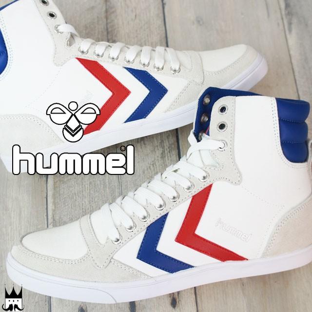ヒュンメル Hummel スリマー スタディール ハイ レディース スニーカー 63 111k Slimmer Stadil High ハイカット 9228 ホワイト ブルー レッド 靴 シューマートワールド 通販 Paypayモール