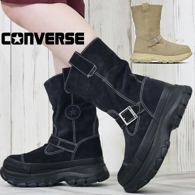 新品未使用★CONVERSE ウエスタンブーツ ブラック 24.5 US5.5 CONVERSE（コンバース） 厚底 ブーツ レディース オールスター