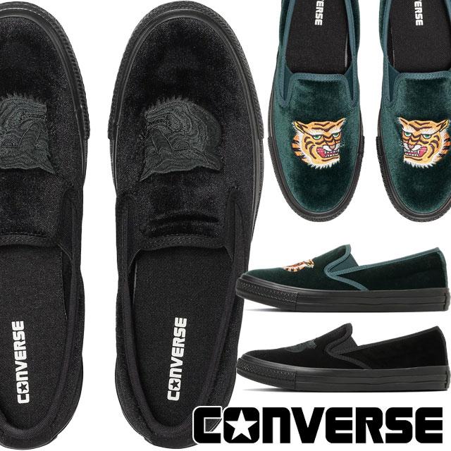 【美品】コンバース　黒　革靴　スリッポン　ベルト　27センチ CONVERSE（コンバース） スリッポン メンズ オールスター カンフー