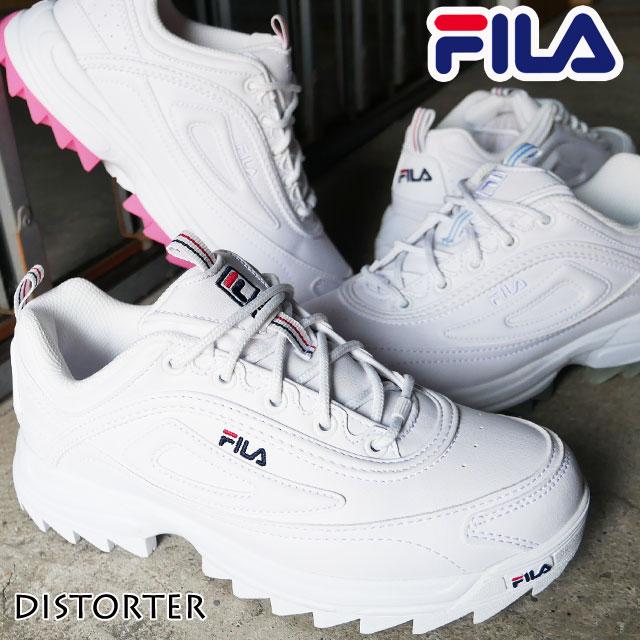 フィラ Fila レディース スニーカー ディストーター ダッドスニーカー 厚底スニーカー ダッドシューズ ローカットホワイト 白 F5170 シューマートワールド 通販 Paypayモール