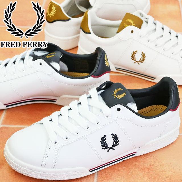 フレッドペリー スニーカー メンズ レディース 靴 Fred Perry 22 レザー ローカット レザースニーカーローレル 月桂樹 B1252 100 ホワイト ネイビー 172 シューマートワールド 通販 Paypayモール