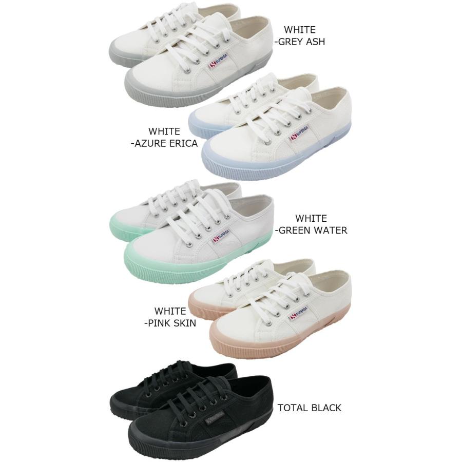 スペルガ SUPERGA 2750 COTU CLASSIC スニーカー レディース S000010 ローカット キャンバス ホワイト ブラック パステルカラー コンビカラー 靴｜smw｜07