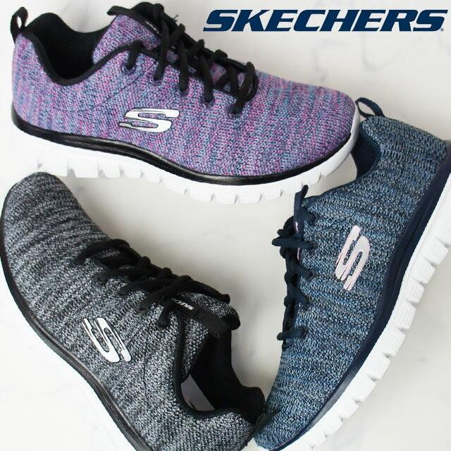 スケッチャーズ Skechers ローカット スニーカー レディース 運動靴 紐靴 グレイスフル ツイステッドフォーチューン シューマートワールド 通販 Paypayモール