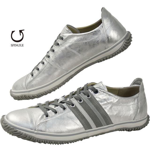 SPINGLE（スピングル） スニーカー メンズ ローカット 本革 カンガルー