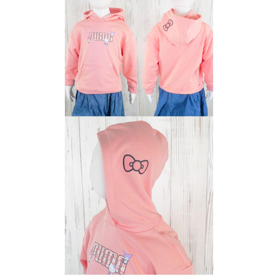 ハローキティとプーマのコラボ パーカー PUMA（プーマ） ジップアップパーカー キッズ 女の子 ハローキティ
