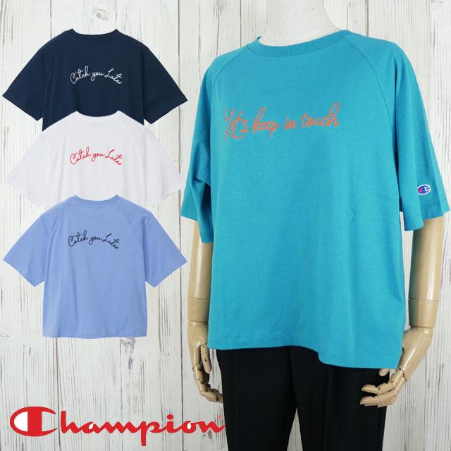 Champion（チャンピオン） Tシャツ レディース ラグランショート