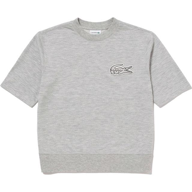 未使用タグ付き✨A.P.C.×ラコステコラボTシャツ グレー M LACOSTE（ラコステ） Tシャツ メンズ オーバーサイズクロック