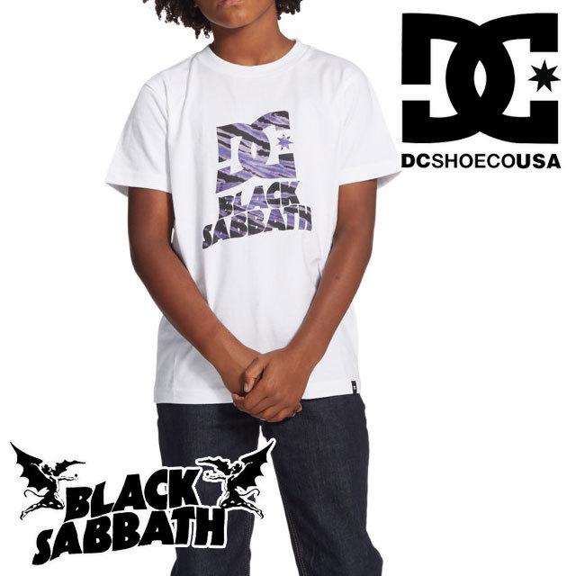 ディーシーシューズ DC SHOES 男の子 女の子 子供服 キッズ ジュニア Tシャツ DC×SABBATH STAR SS BOY トップス 半袖 BLACK SABBATH コラボ ADBZT03173 WBB0｜smw