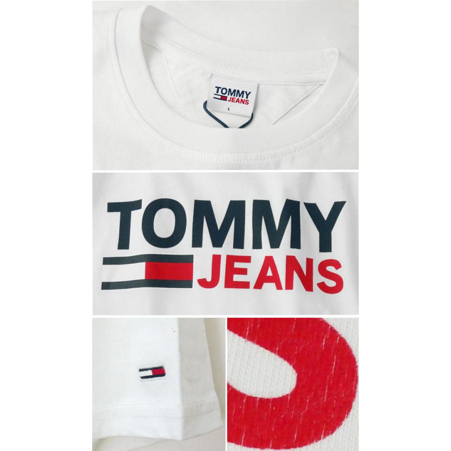 トミージーンズ TOMMY JEANS メンズ レディース ロゴプリントTシャツ 半袖 トップス ウェア アパレル クルーネック 丸首 ショートスリーブ 綿100％ カットソー｜smw｜05
