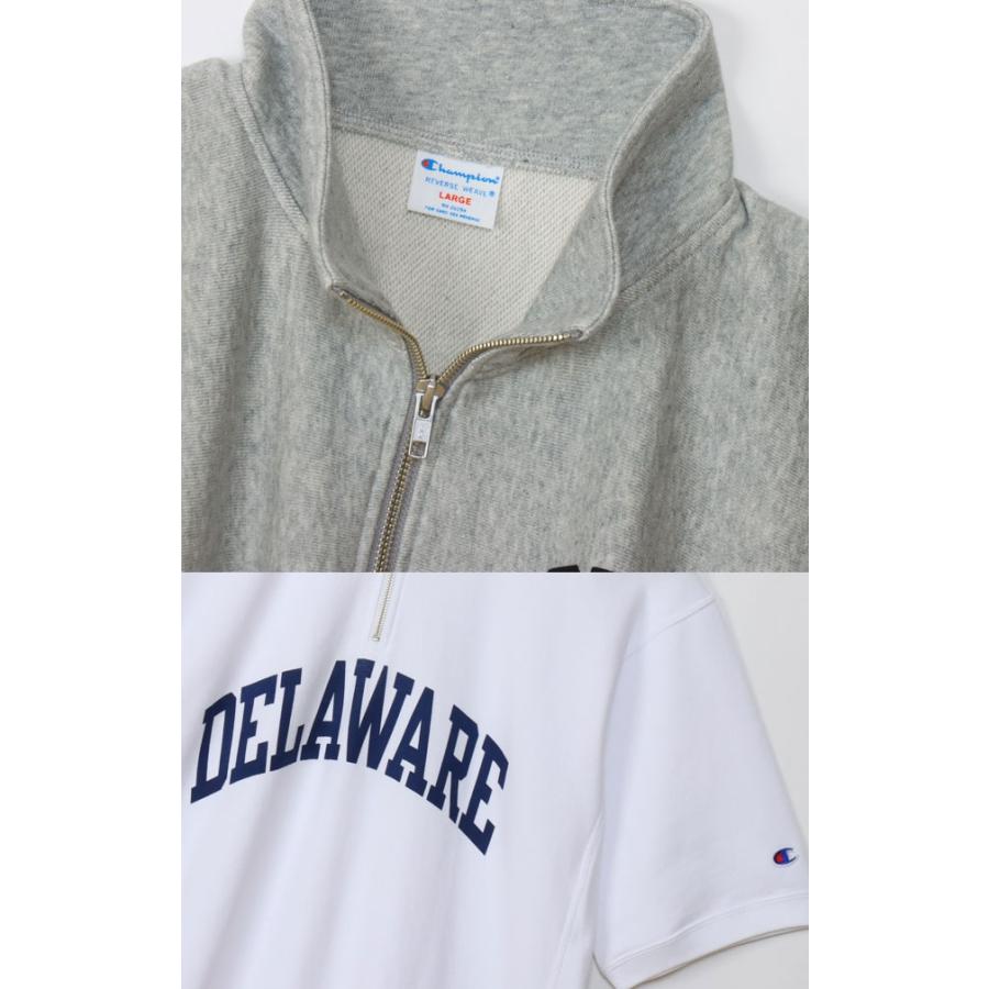 Champion（チャンピオン） ハーフジップ Tシャツ メンズ リバース