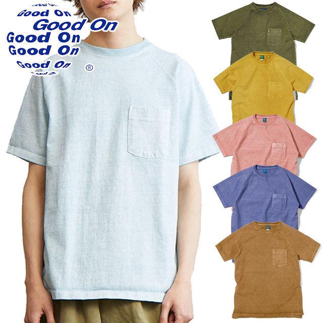 グッドオン Tシャツ メンズ レディース ヘビージャージーショートスリーブラグランポケットＴシャツ ティーシャツ 半袖 トップス