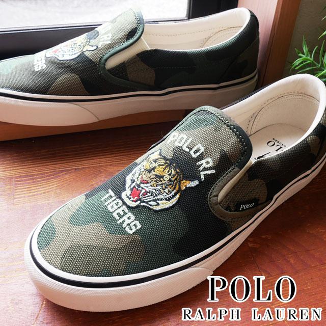 ポロ ラルフローレン POLO RALPH LAUREN メンズ スリッポン キートンスリップ-SK-SPO ローカット スニーカー ワイズD  タイガー 虎 トラ RA35 ダークグリーン模様 :i10-ra35:シューマートワールド - 通販 - Yahoo!ショッピング