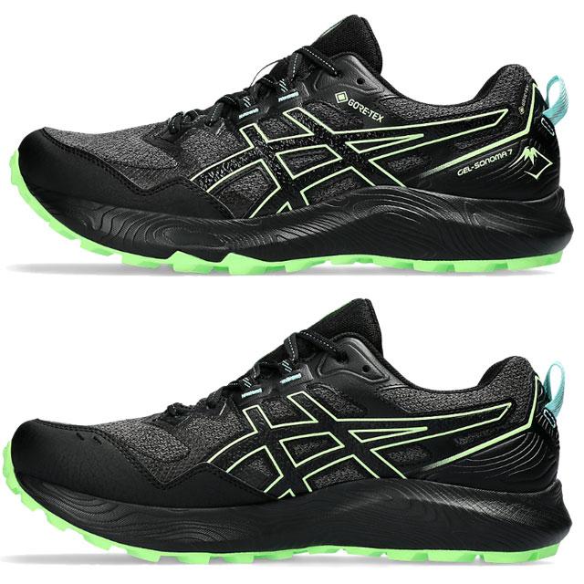 アシックス スニーカー メンズ GEL-SONOMA 7 GTX 防水 ローカット ゴアテックス トレイル ランニングシューズ 運動靴 1011B593 004 紐靴｜smw｜03