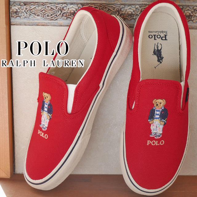 ポロ ラルフローレン スリッポン 靴 Polo Ralph Lauren メンズ キートン スリップ Sk Spo ワイズd スニーカー ローカットポロベア Rb85 レッド I10a Rb85 シューマートワールド 通販 Yahoo ショッピング