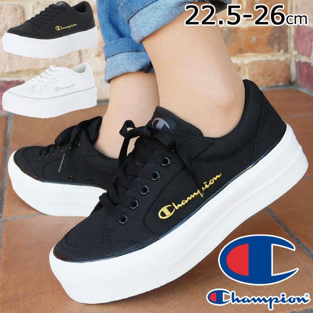 チャンピオン Champion レディース 厚底スニーカー ジャムコート Pt ローカット Cp Lj052 プラットフォームブラック 黒 ホワイト 白 シューマートワールド 通販 Paypayモール