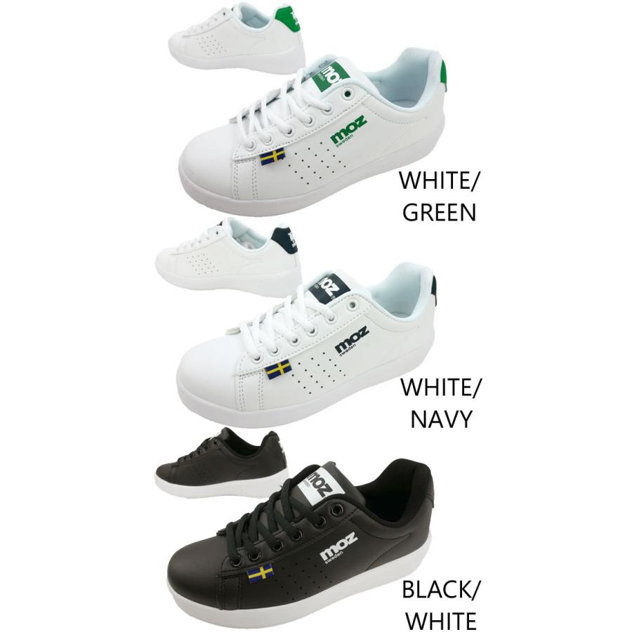 モズ MOZ レディース 厚底スニーカー ローカット コートスニーカー