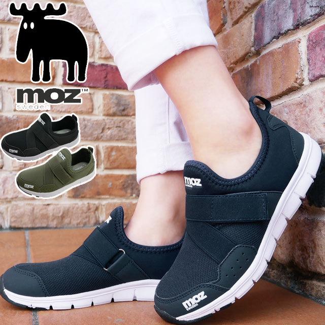 モズ Moz レディース スニーカー スリッポン ゴアバンド ベルクロ ローカットmz 727 ネイビー ブラック 黒 カーキ シューマートワールド 通販 Paypayモール