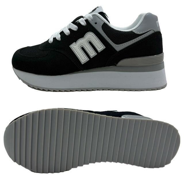 moz モズ 厚底 スニーカー レディース ローカット 軽量 MZ-4267