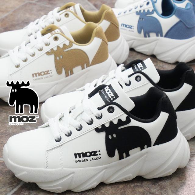 靴 momomama moz（モズ） 厚底 スニーカー レディース ローカット 軽量 ボリューム