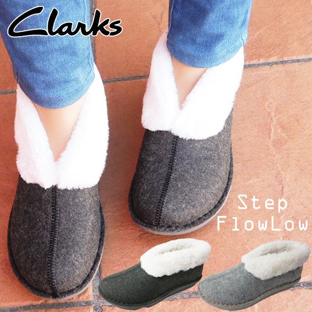 クラークス Clarks レディース スリッポン ボア ファー付き コンフォートシューズブラック 黒 グレー 486g シューマートワールド 通販 Paypayモール