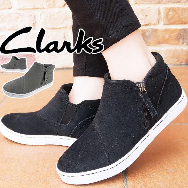 最安値に挑戦 クラークス Clarks レディース スニーカー ポウリー アドウィン スリッポン ハイカット レザースニーカー スエード 596g ブラックスエード 黒 グレースエード 宅送 Nicmosul Org