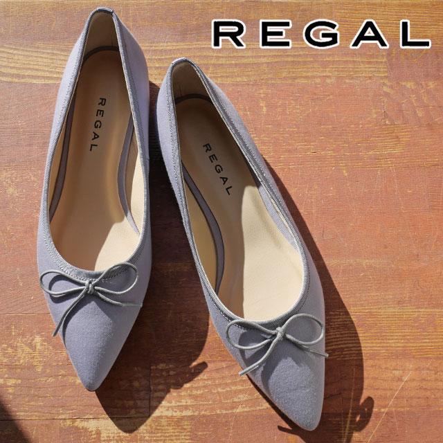 REGAL（リーガル） フラットシューズ レディース リボン付きパンプス