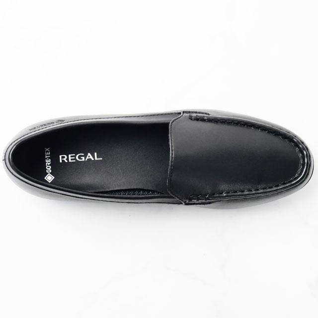 REGAL リーガル ドライビング シューズ モカシン ブラック REGAL（リーガル） 防水 スリッポン レディース ゴアテックス