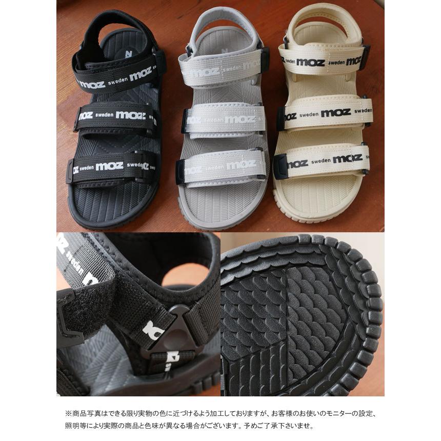 moz（モズ） レディース サンダル スポーツサンダル 3本ベルト