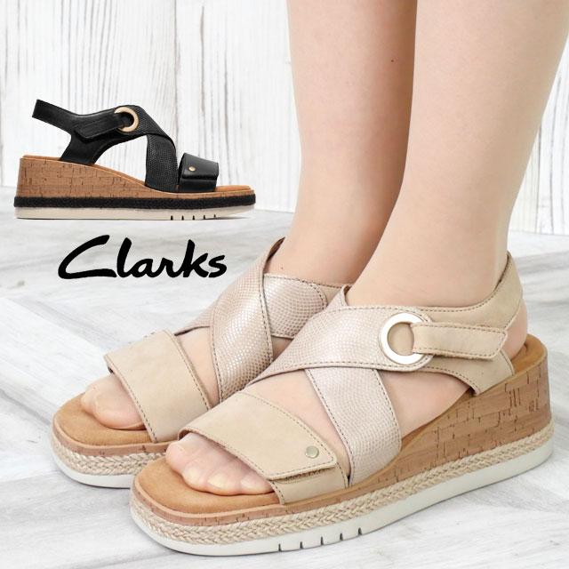 R*u様 Clarks サンダル【新品未使用】 Clarks（クラークス） 厚底 サンダル レディース Kidiki Sun ウエッジ