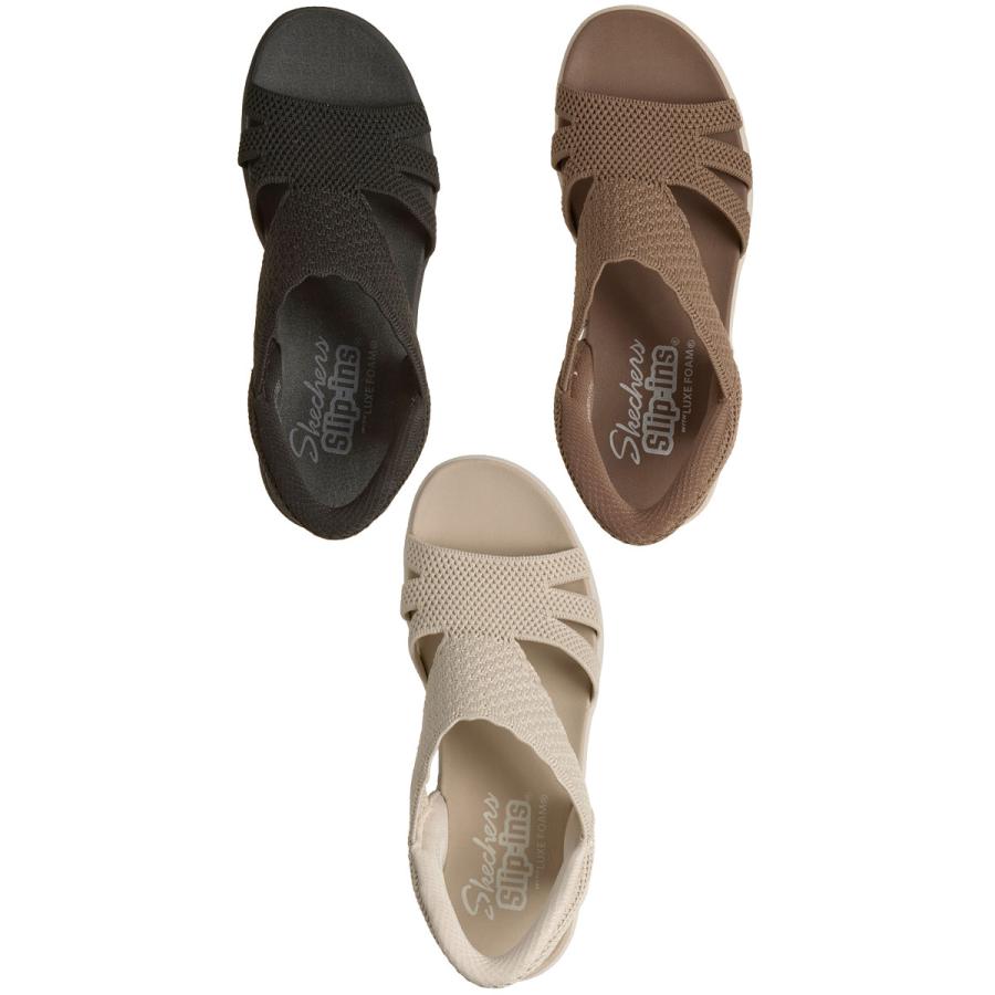 SKECHERS（スケッチャーズ） スリップインズ 厚底 サンダル レディース