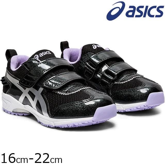 アシックス Asics スニーカー 女の子 子供靴 キッズ ジュニア ティアラ ミニ Fr スクスク ローカット ベルクロ 運動靴 キラキラ フリル 001 ブラック シルバー シューマートワールド 通販 Paypayモール