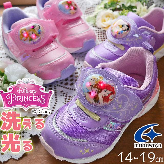 ディズニープリンセス スニーカー 光る靴 女の子 子供靴 キッズ ジュニア シンデレラ ベル アリエル 白雪姫 オーロラ ラプンツェル ベルクロ ローカット I18 19a Dn C1302 シューマートワールド 通販 Yahoo ショッピング
