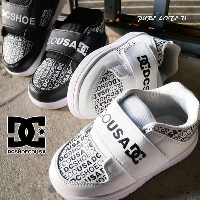 最大71 オフ ディーシーシューズ Dc Shoes 男の子 女の子 子供靴 キッズ ベビー スニーカー ピュア ライト V ローカット ベルクロ ベビーシューズ ブラック Dt 9円 Whitesforracialequity Org
