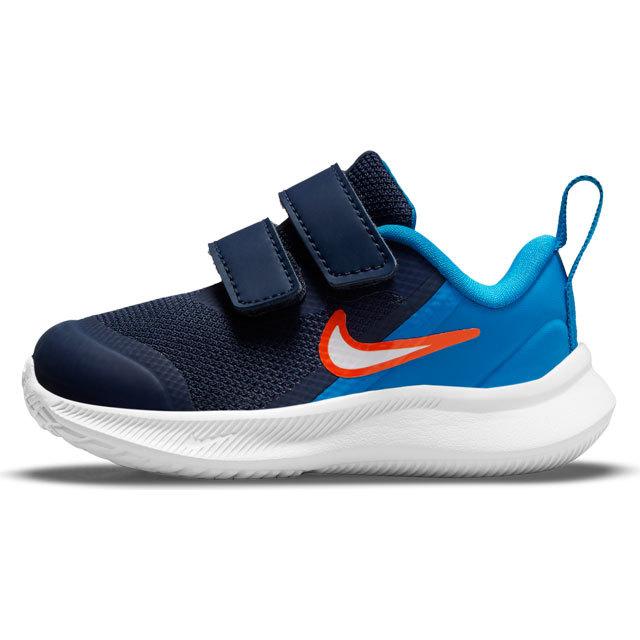 ナイキ Nike 男の子 子供靴 ベビー キッズ チャイルド スニーカー スター ランナー 3 Tdv ベビーシューズ Da2778 401 ミッドナイトネイビー ホワイト シューマートワールド 通販 Paypayモール