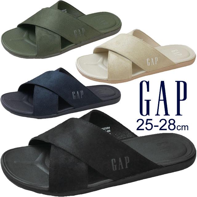 ギャップ GAP メンズ サンダル 靴 スライドサンダル コンフォートサンダル ルームシューズ GPM02334 ブラック 黒 ネイビー ベージュ カーキ 軽量 i20gpm02334