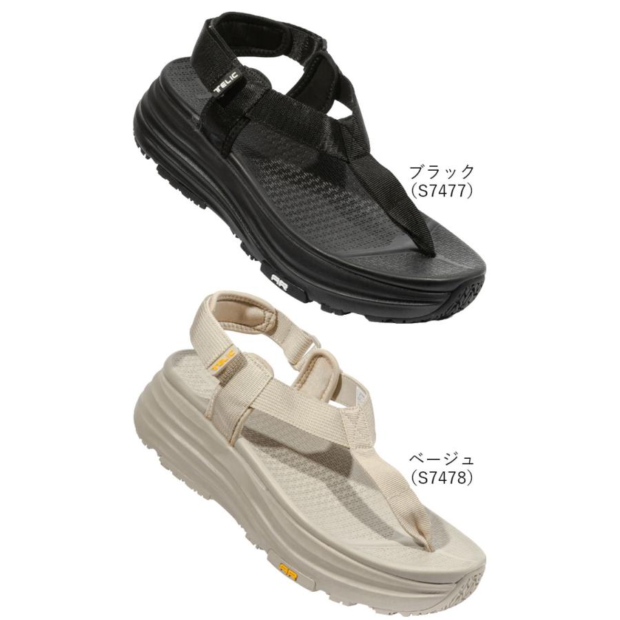 TELIC（テリック） 爆買 厚底 リカバリーサンダル メンズ オールローズ
