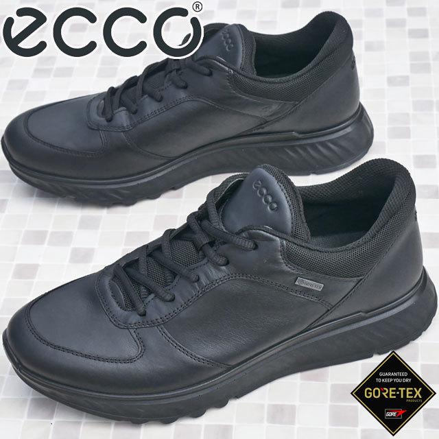 エコー ecco メンズ スニーカー エクソストライド M ロー GTX ゴアテックス 防水 ローカット レザースニーカー ウォーキング 紐靴 本革 835304 履きやすい｜smw