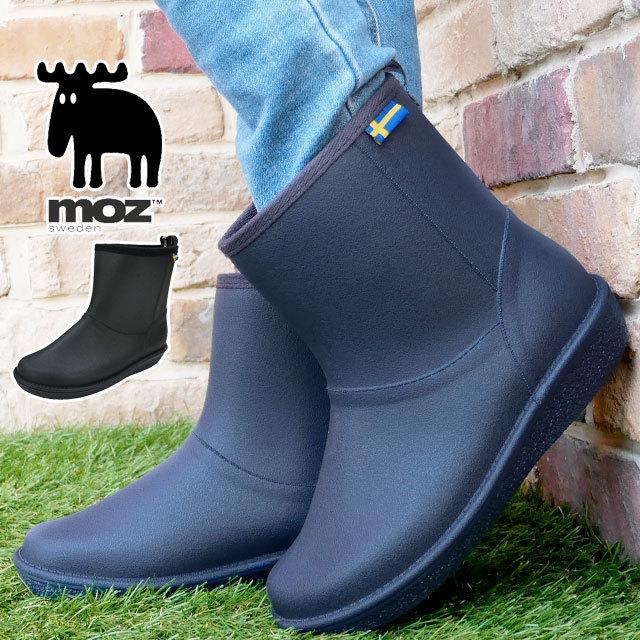 モズ Moz レディース レインブーツ ショートブーツ 防水 長靴 レインシューズ Mz 8430 ブラック 黒 ネイビー シューマートワールド 通販 Paypayモール