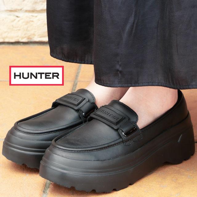 HUNTER（ハンター） 厚底 ローファー レディース 耐水 リファインド