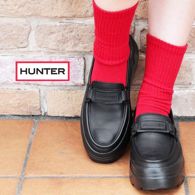 HUNTER（ハンター） 厚底 ローファー レディース 耐水 リファインド