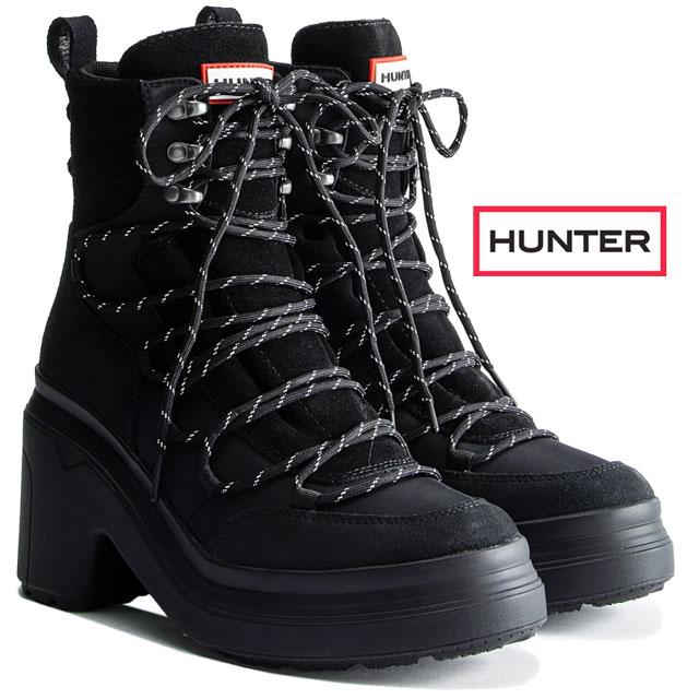 HUNTER　ショートブーツ HUNTER（ハンター） レディース ブーツ WFP1108LNY ミッド レース